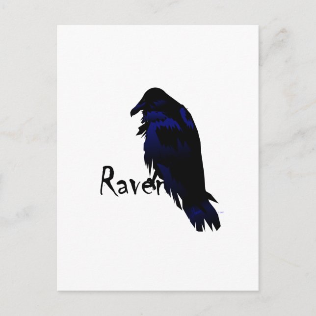 Raven on Raven Postcard (Front)