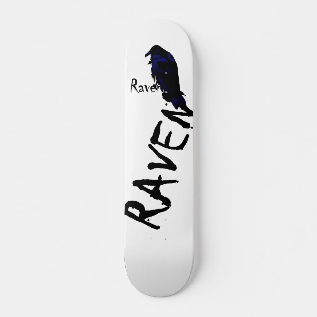 Raven on Raven Skateboard Deck (Front)