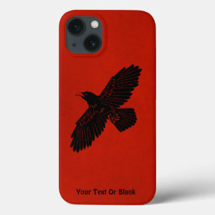 Raven On Red iPhone 13 Case