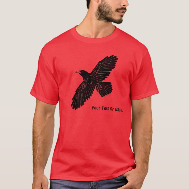 Raven On Red T-Shirt (Front)