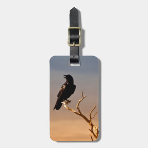 Raven on Sunlit Tree Branches, Grand Canyon Luggage Tag