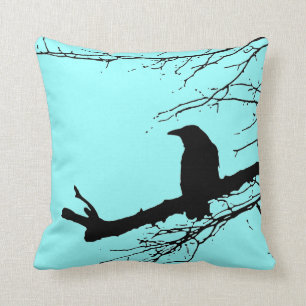 Raven on the Tree by Alexandra Cook Cushion
