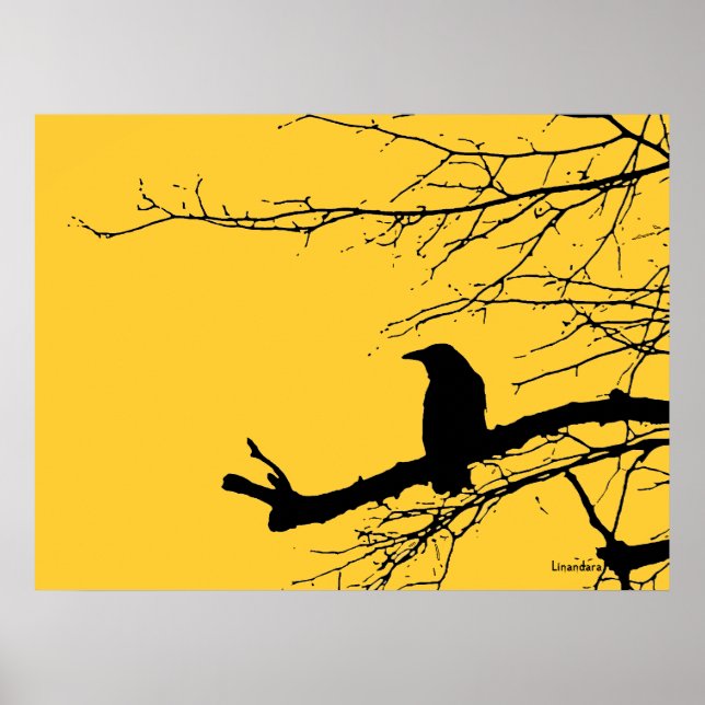 Raven on the Tree Poster (Front)