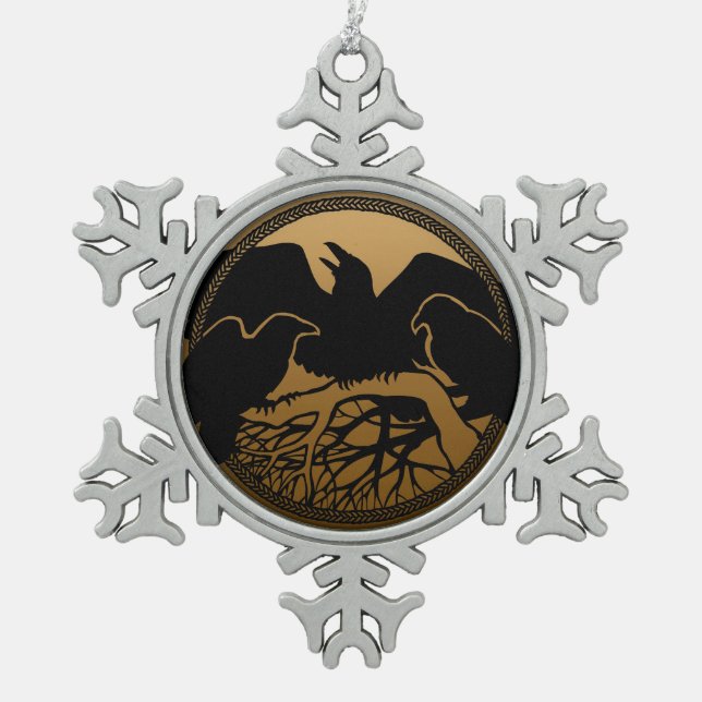Raven Ornament Raven / Crow Decoration Gift (Front)