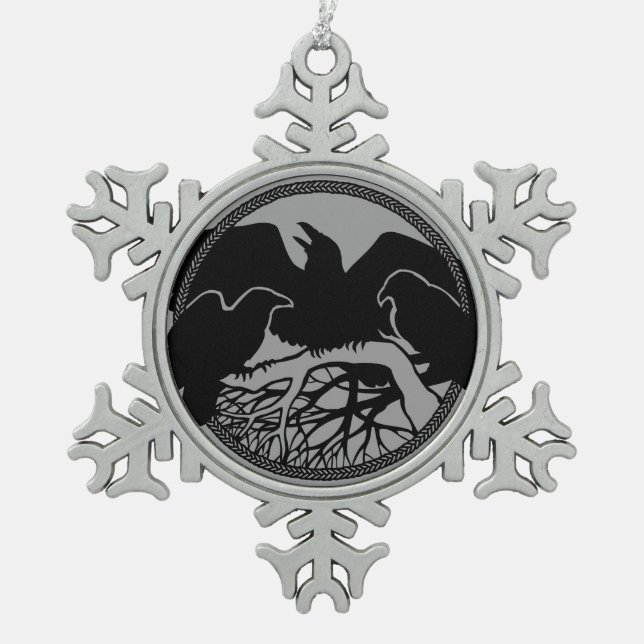 Raven Ornament Raven / Crow Decoration Gift (Front)