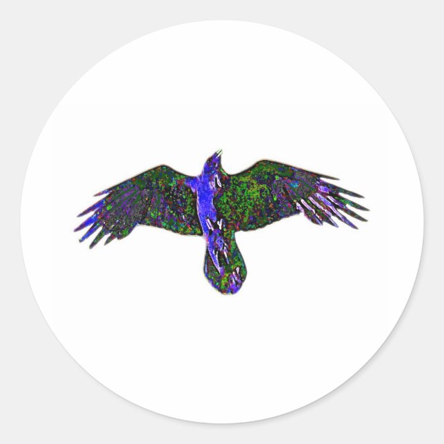 Raven Paint Classic Round Sticker (Front)