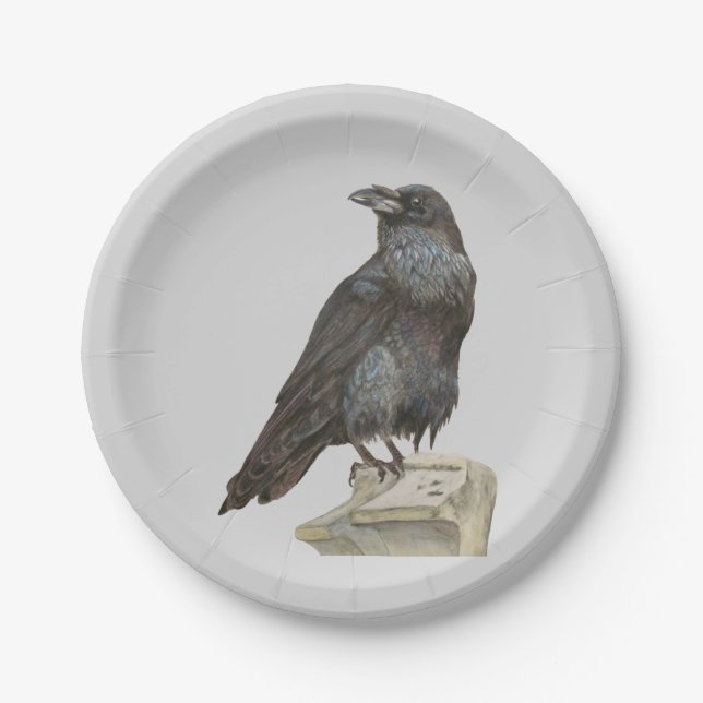 Raven Paper Plate (Front)