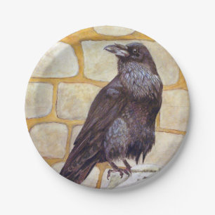 Raven Paper Plate