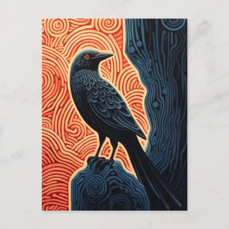 Raven Postcard