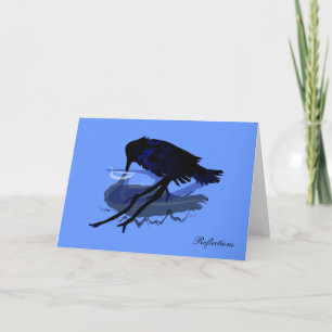 Raven Reflections Greeting Card