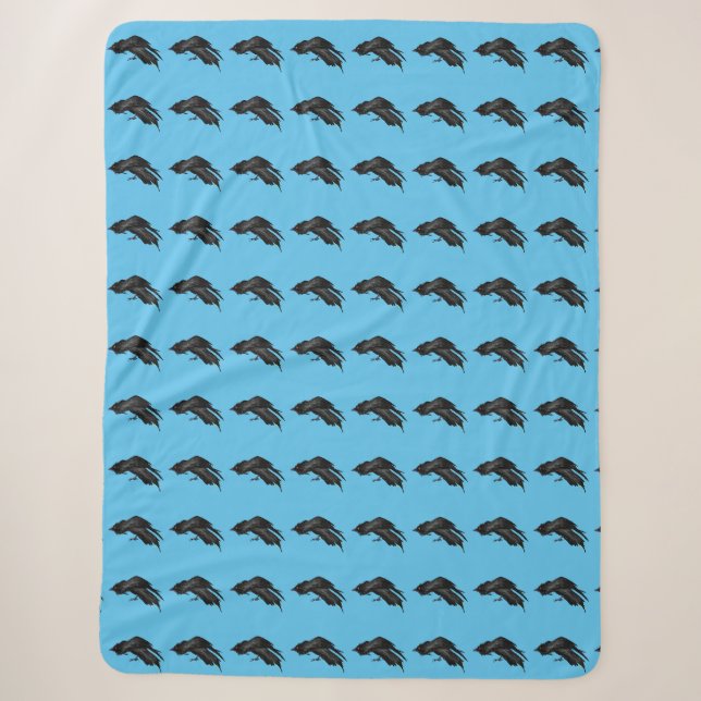 Raven  sherpa blanket (Front)
