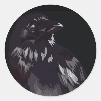 raven-shirt classic round sticker