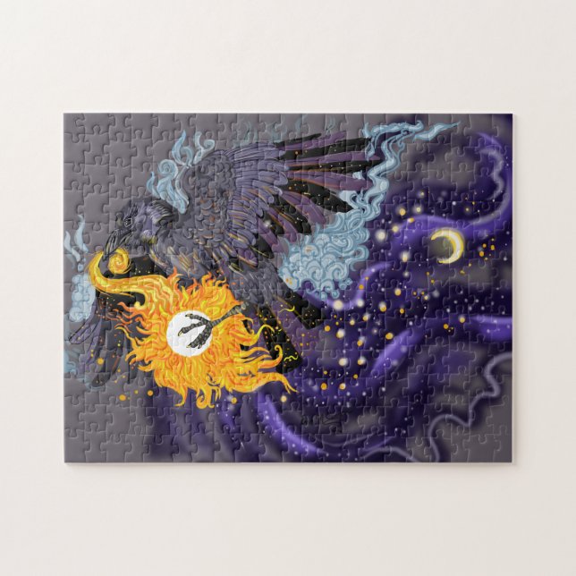 Raven Sky Folklore Jigsaw Puzzle (Horizontal)