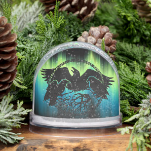 Raven Snow Globe Personalized Raven Snow Globes