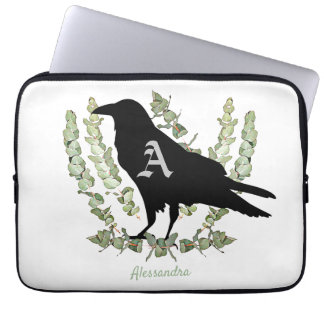 Raven Spirit Animal with Personalized Touch Laptop Sleeve