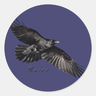 Raven Stckers Classic Round Sticker