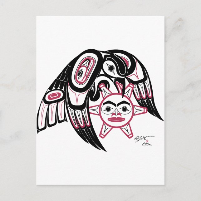 Raven Stealing the Sun Postcard (Front)