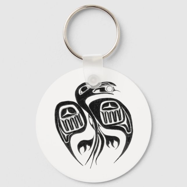 raven steals the sun key ring (Front)