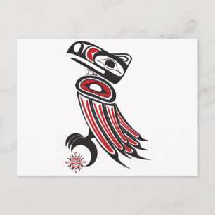 Raven steals the sun postcard