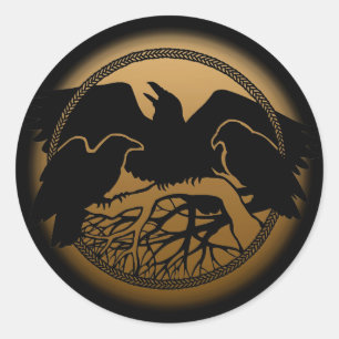 Raven Stickers Native Wildlife Raven Art Stickers