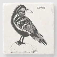 Raven Stone Coaster