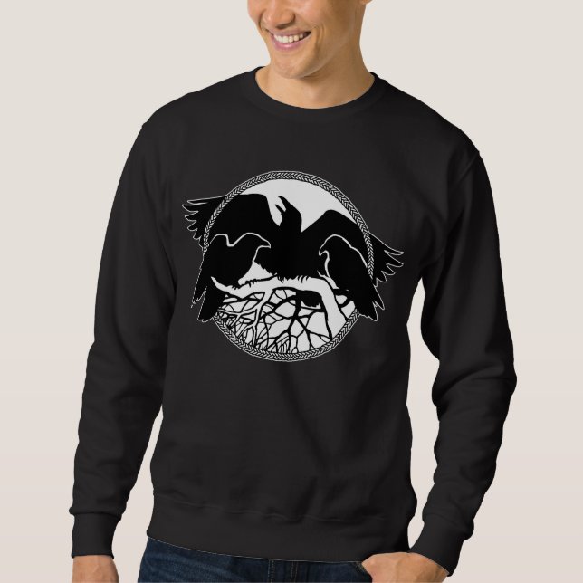 Raven Sweatshirt Unisex Raven Native Art Shirts (Front)