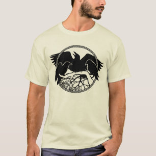 Raven T-shirt Raven Cool Crow Organic Raven Shirt