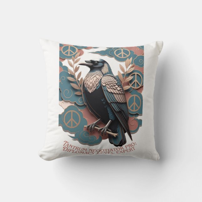 Raven Tantrum Mediator T Shirt Cushion (Front)