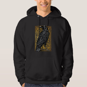 Raven Tarot Card Black Crow Dark Academia Occult W Hoodie