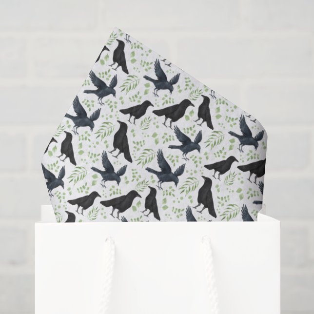 Raven Tissue Paper in White (Gift Bag)