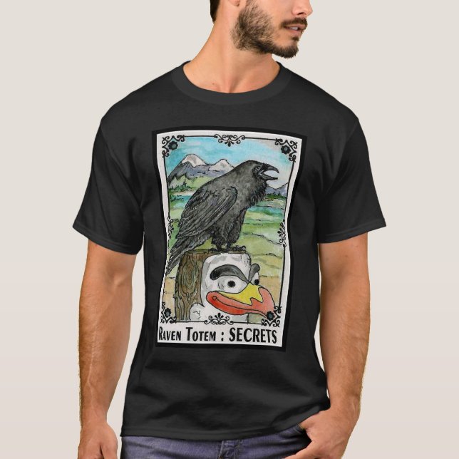 Raven Totem Secrets T-Shirt (Front)