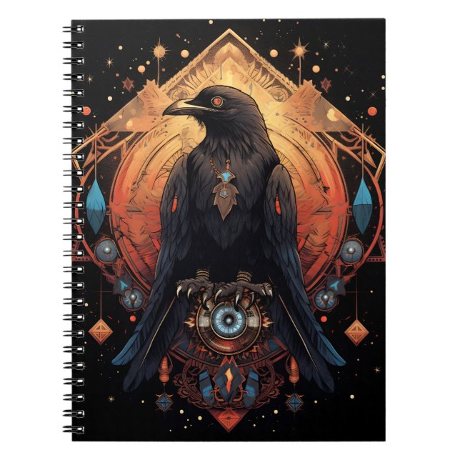 Raven Totem, Spirit Crow Notebook (Front)