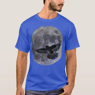 Raven TShirtCrow Full Moon Raven T-Shirt