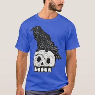 Raven TShirtRaven On Skull T-Shirt