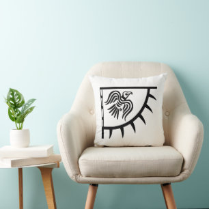 Raven Viking Banner Cushion
