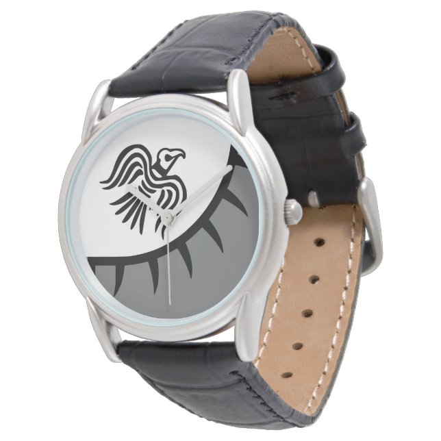 Raven Viking Banner Watch (Angled)