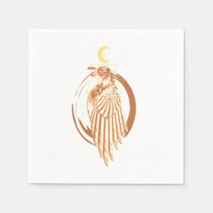 Raven Viking Warrior Valhalla Norse Mythology Gift Napkin