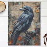 Raven Vintage Calligraphy Decoupage Tissue Tissue Paper<br><div class="desc">Add a touch of mystique to your crafting projects with our Raven Vintage Calligraphy Decoupage Tissue Paper. Featuring an elegant illustration of a raven paired with intricate vintage calligraphy, this tissue paper brings a sense of sophistication and intrigue to your creations. Perfect for decoupage, scrapbooking, or adding a unique flair...</div>