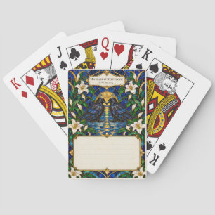 Raven Wedding Guest Book Signing Deck Playing Cards