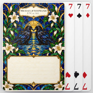 Raven Wedding Guest Book Signing Deck Playing Cards