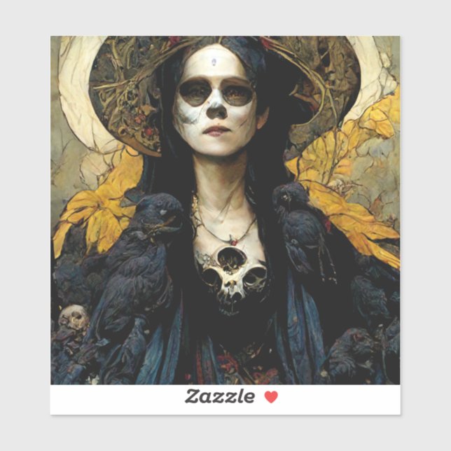 Raven Witch 3 Fantasy Horror Goth Gothic (Sheet)