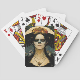 Raven Witch 4 Fantasy Horror Goth Gothic Playing Cards
