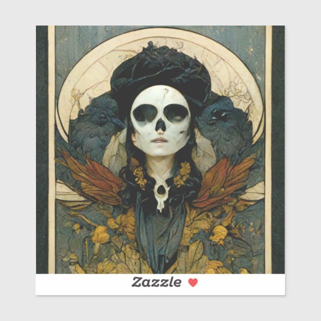 Raven Witch Fantasy Horror Goth Gothic (Sheet)