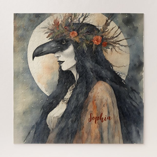 Raven Witch Jigsaw Puzzle (Vertical)