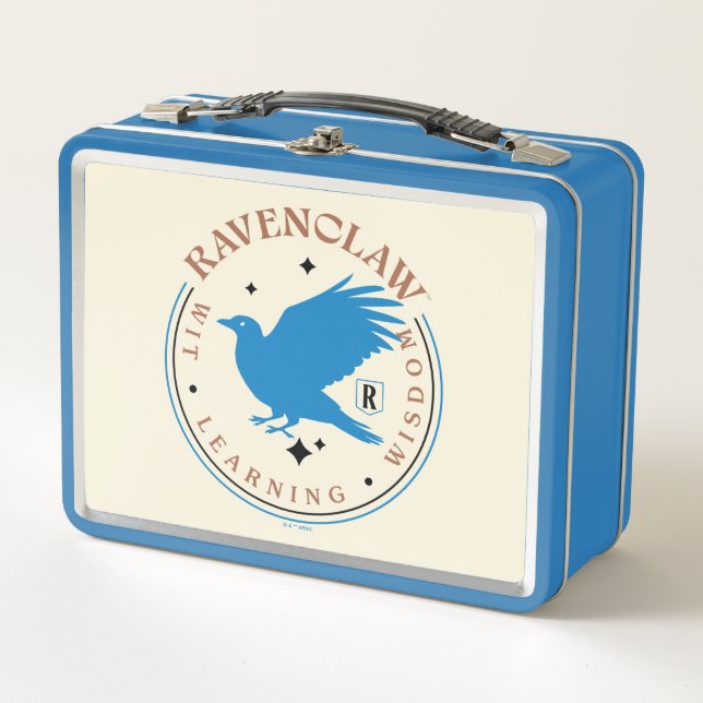 RAVENCLAW™ Blue Eagle House Pride Badge Metal Lunch Box (Front)