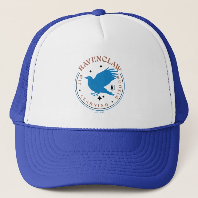 RAVENCLAW™ Blue Eagle House Pride Badge Trucker Hat (Front)