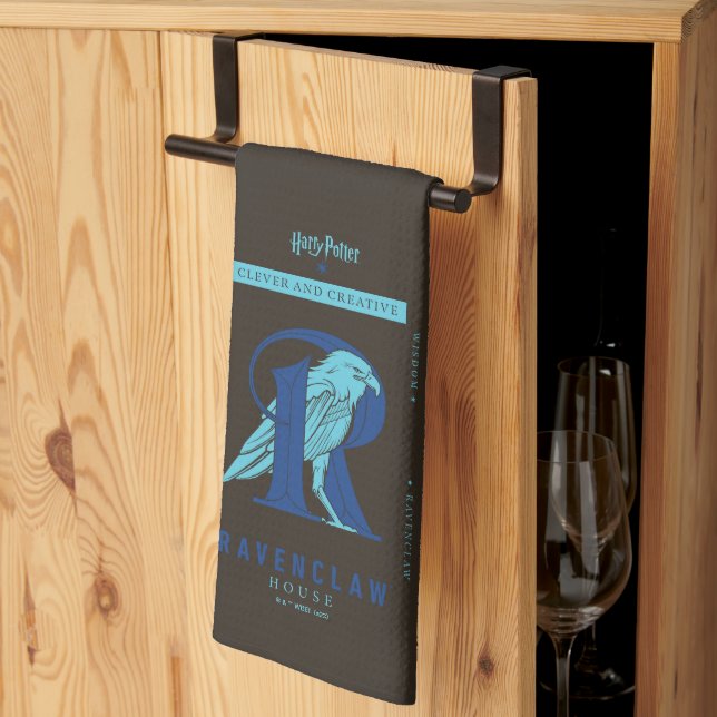 RAVENCLAW™ House Clever and Creative Tea Towel (Thirds Fold)