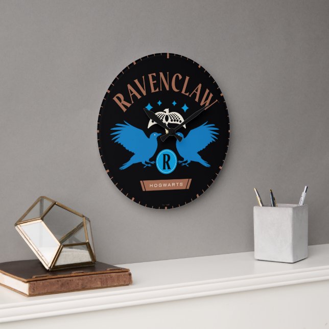RAVENCLAW™ House Double Eagle Diadem Graphic Large Clock (Office)