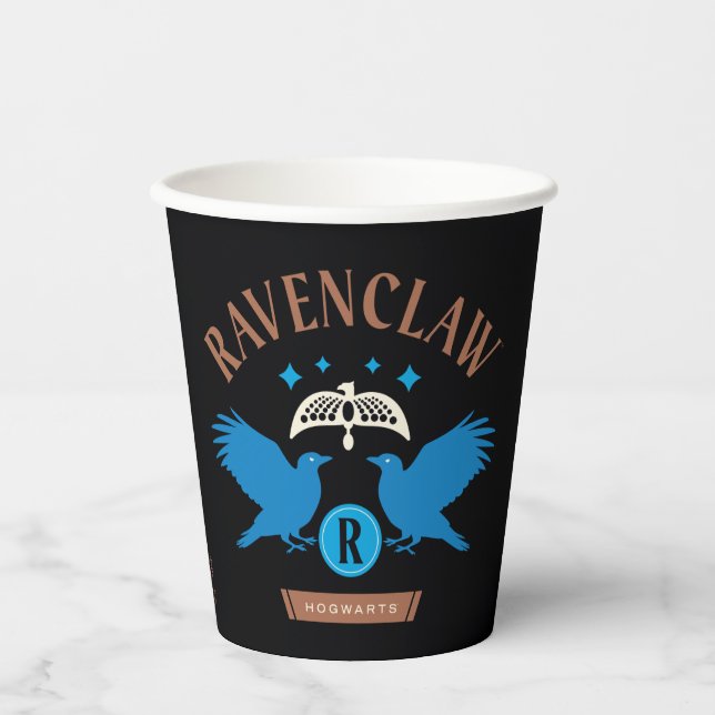 RAVENCLAW™ House Double Eagle Diadem Graphic Paper Cups (Front)