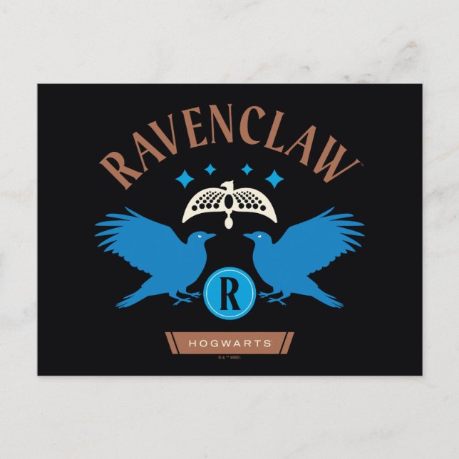 RAVENCLAW™ House Double Eagle Diadem Graphic Postcard (Front)